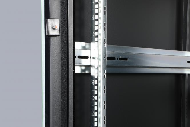 26U Patchkast 600x1000x1342 mm (BxDxH) zwart