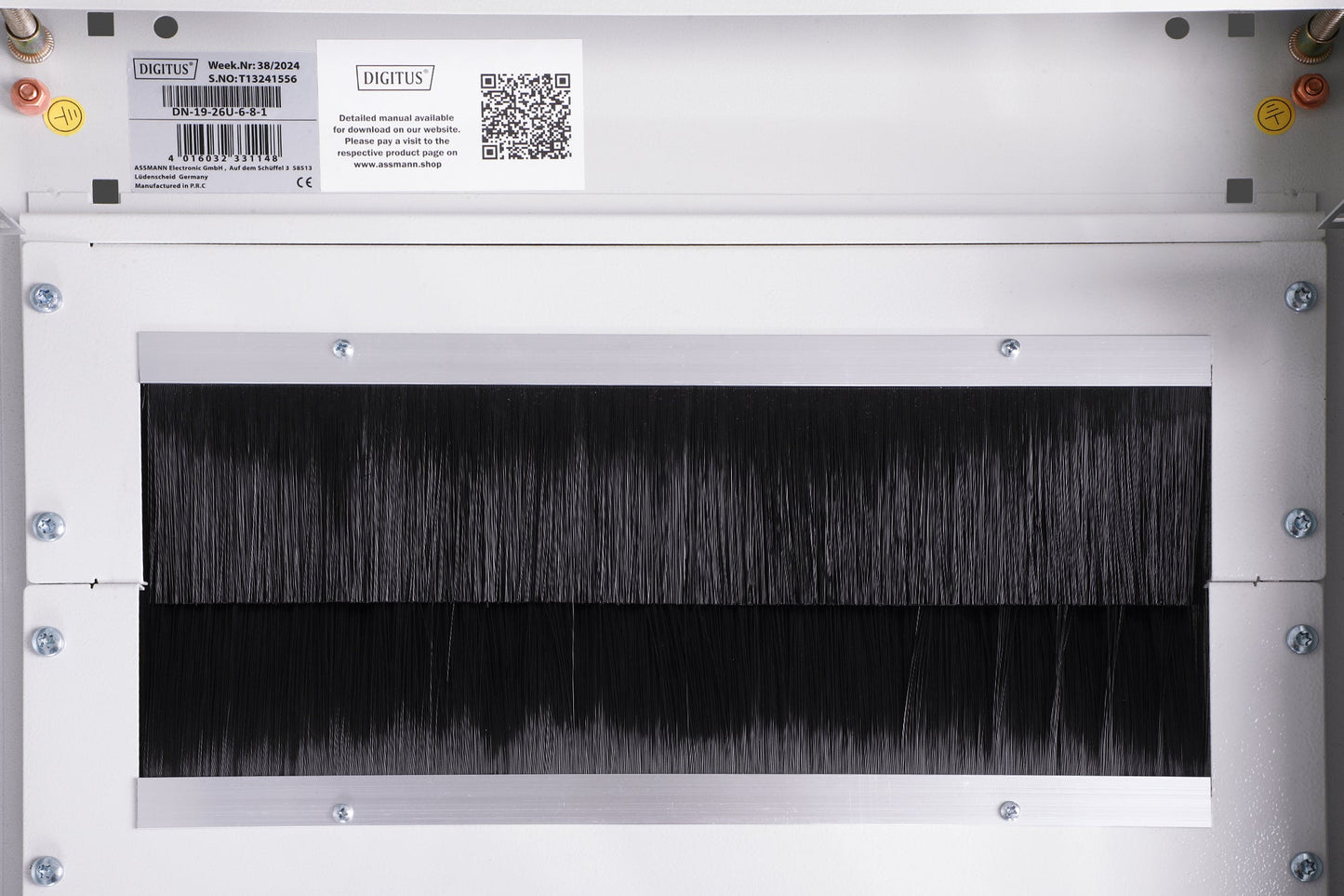 26U Patchkast 600x800x1342 mm (BxDxH) grijs