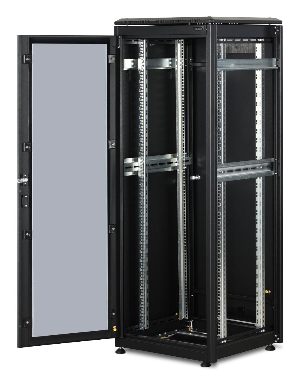 32U Patchkast 600x600x1609 mm (BxDxH) zwart