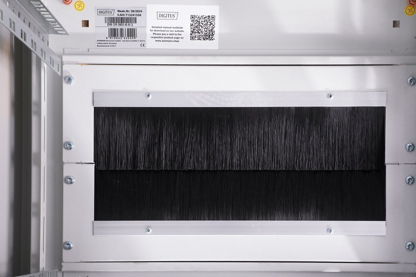 36U Patchkast 600x600x1787 mm (BxDxH) grijs