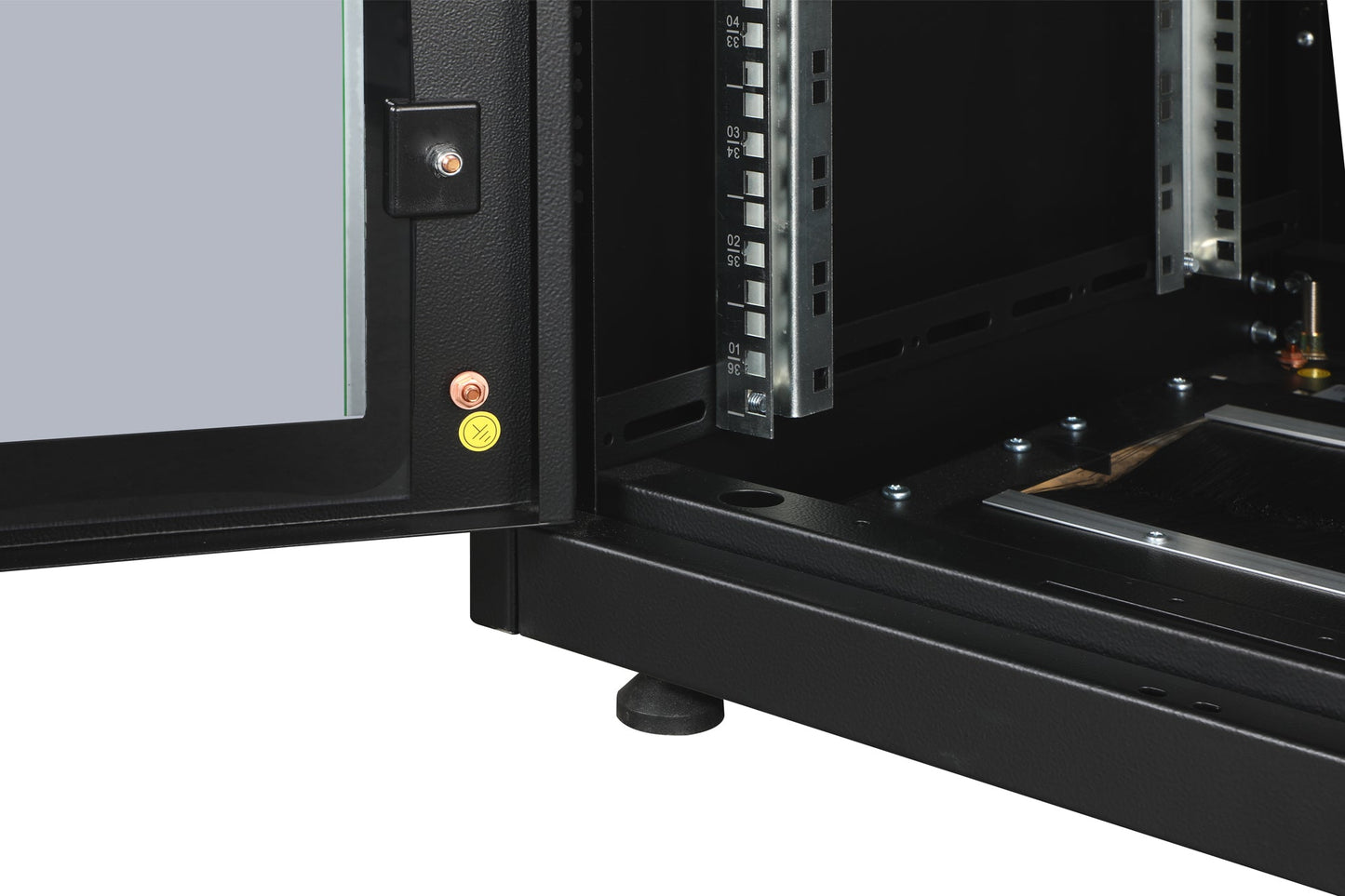 36U Patchkast 600x600x1787 mm (BxDxH) zwart