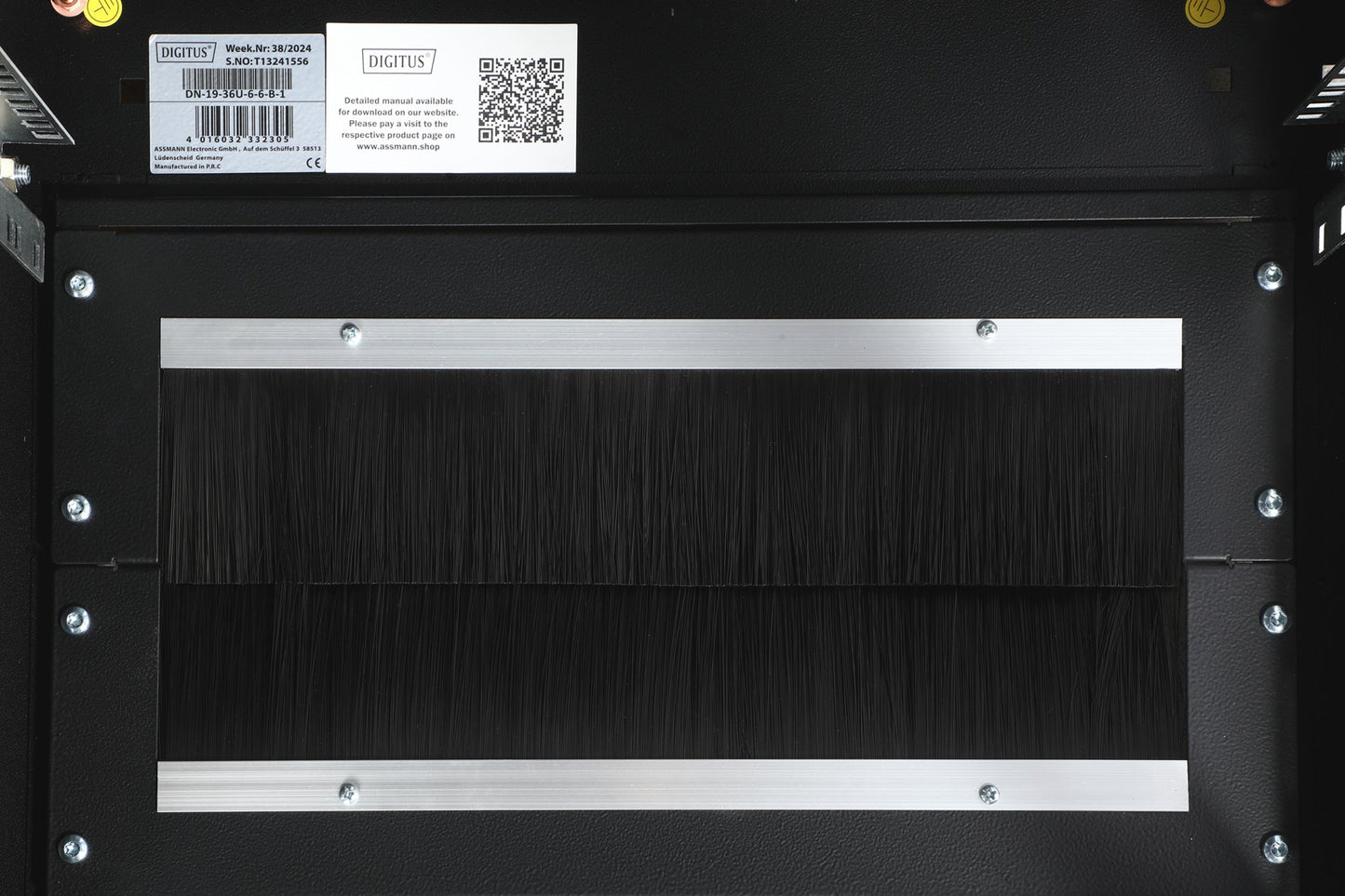 36U Patchkast 600x600x1787 mm (BxDxH) zwart