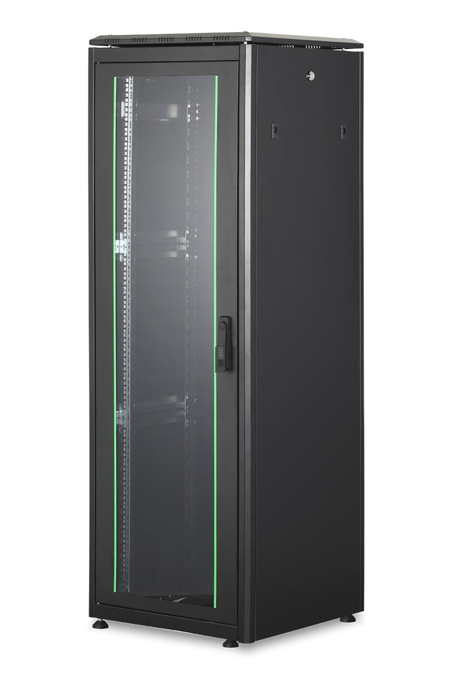 36U Patchkast 600x600x1787 mm (BxDxH) zwart