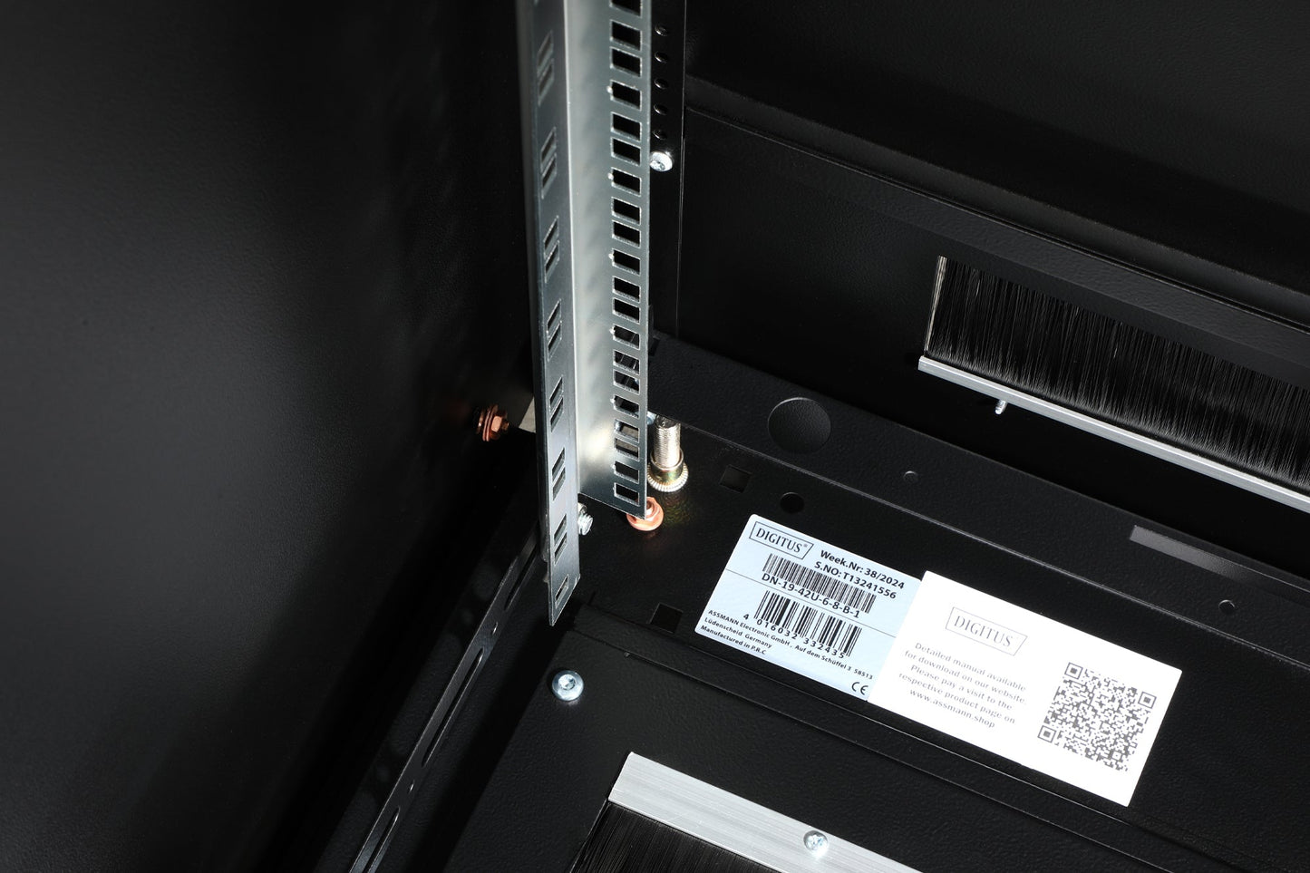 42U Patchkast 600x800x2053 mm (BxDxH) zwart