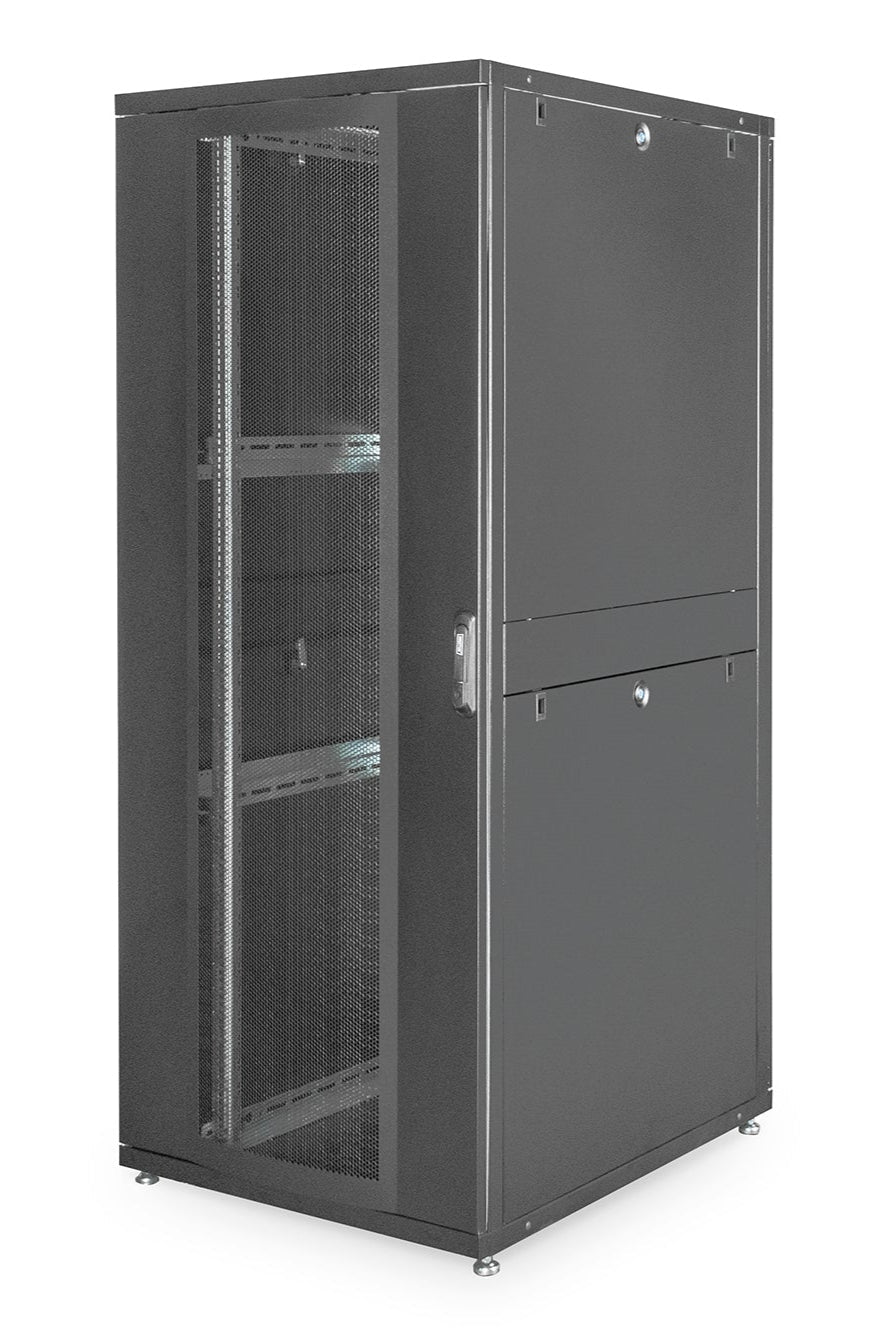 42U serverkast met geperforeerde deuren 800x1000x2050mm (BxDxH) zwart