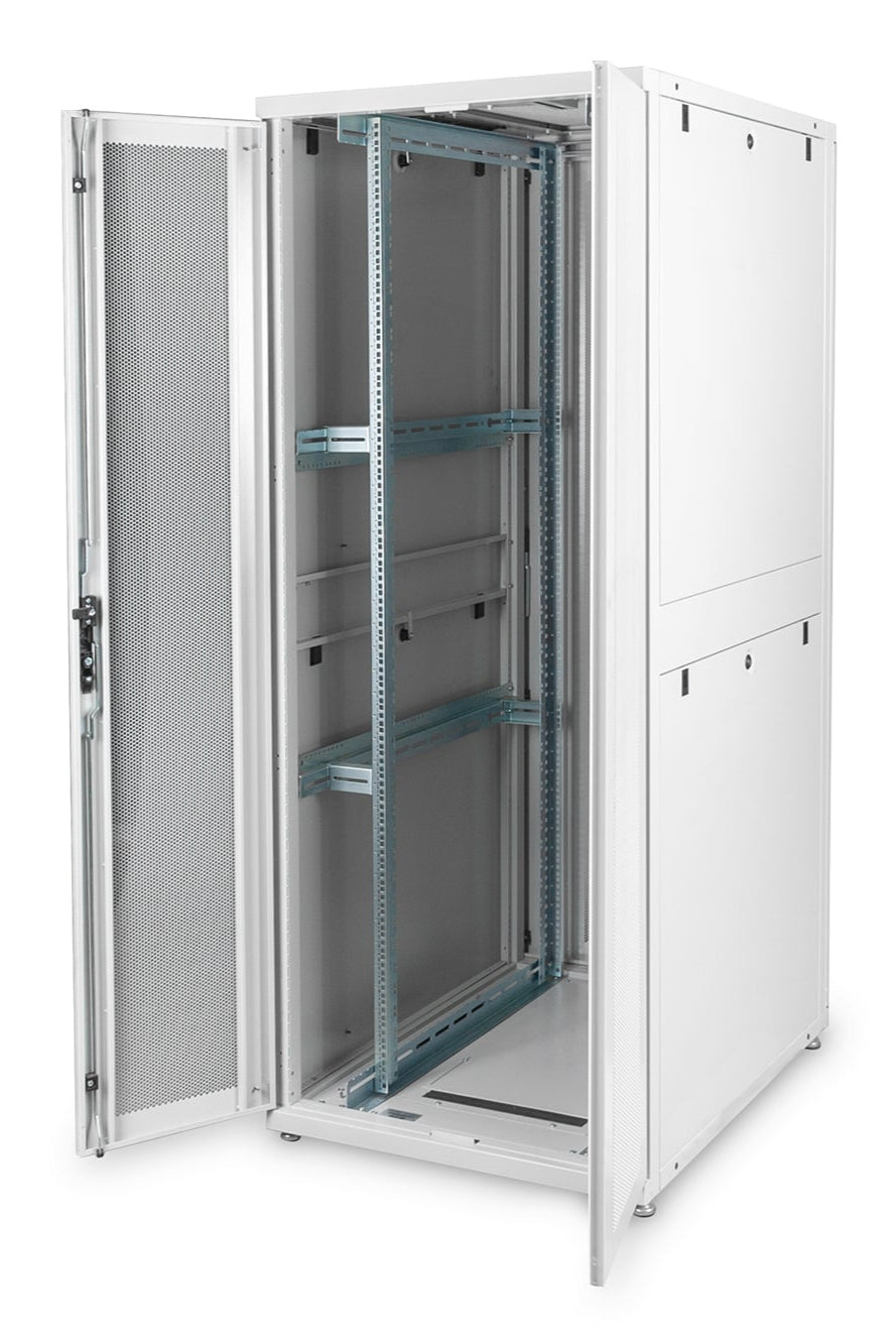 42U serverkast met geperforeerde deuren 800x1000x2050mm (BxDxH) grijs