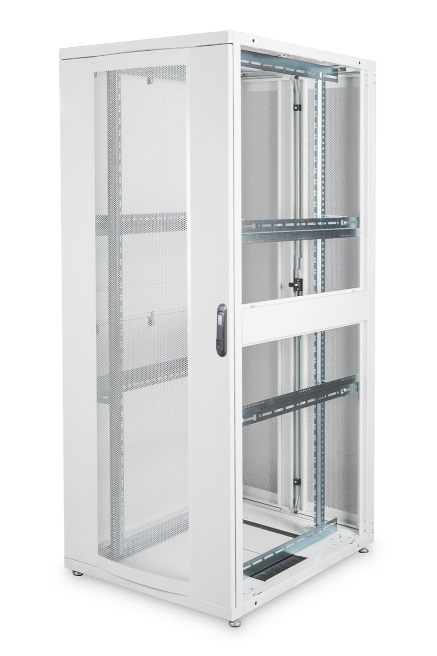 42U serverkast met geperforeerde deuren 800x1000x2050mm (BxDxH) grijs