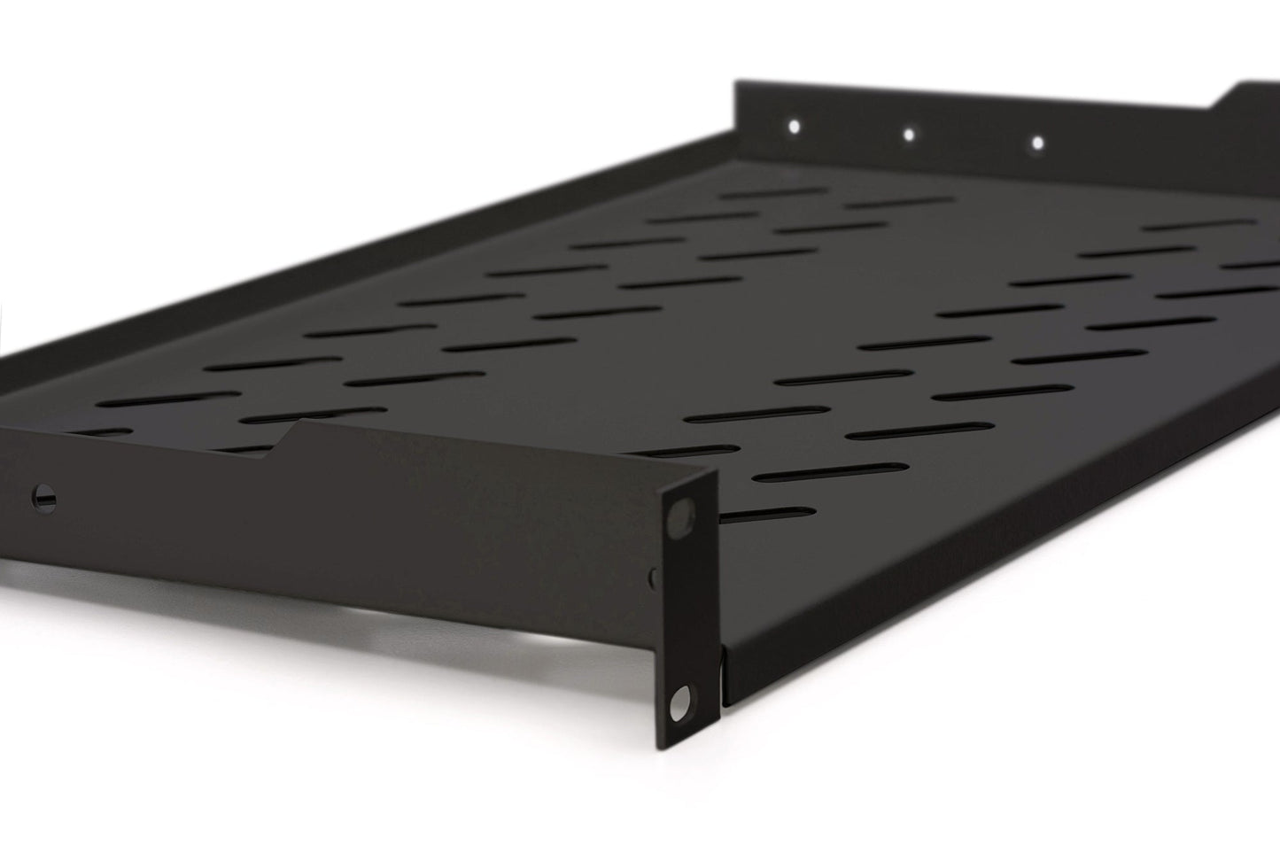 1U legbord 250mm voor kasten vanaf 400mm diepte max. 15 kg zwart