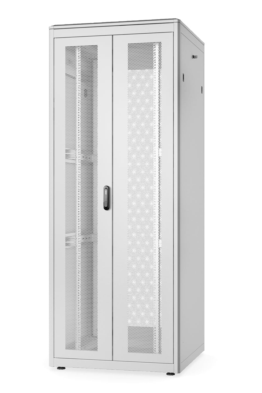 42U serverkast met geperforeerde deuren 800x800x2053mm (BxDxH) grijs