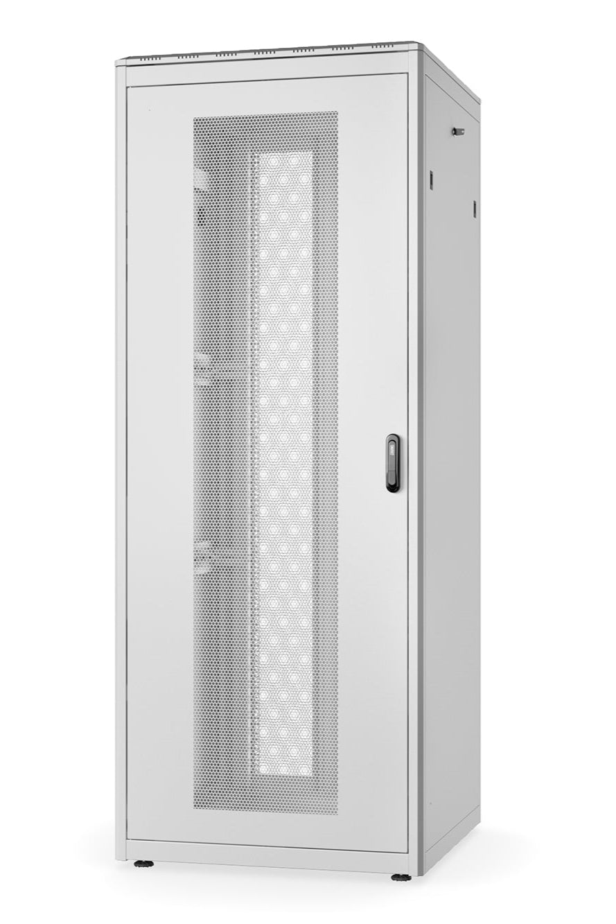 42U serverkast met geperforeerde deuren 800x800x2053mm (BxDxH) grijs