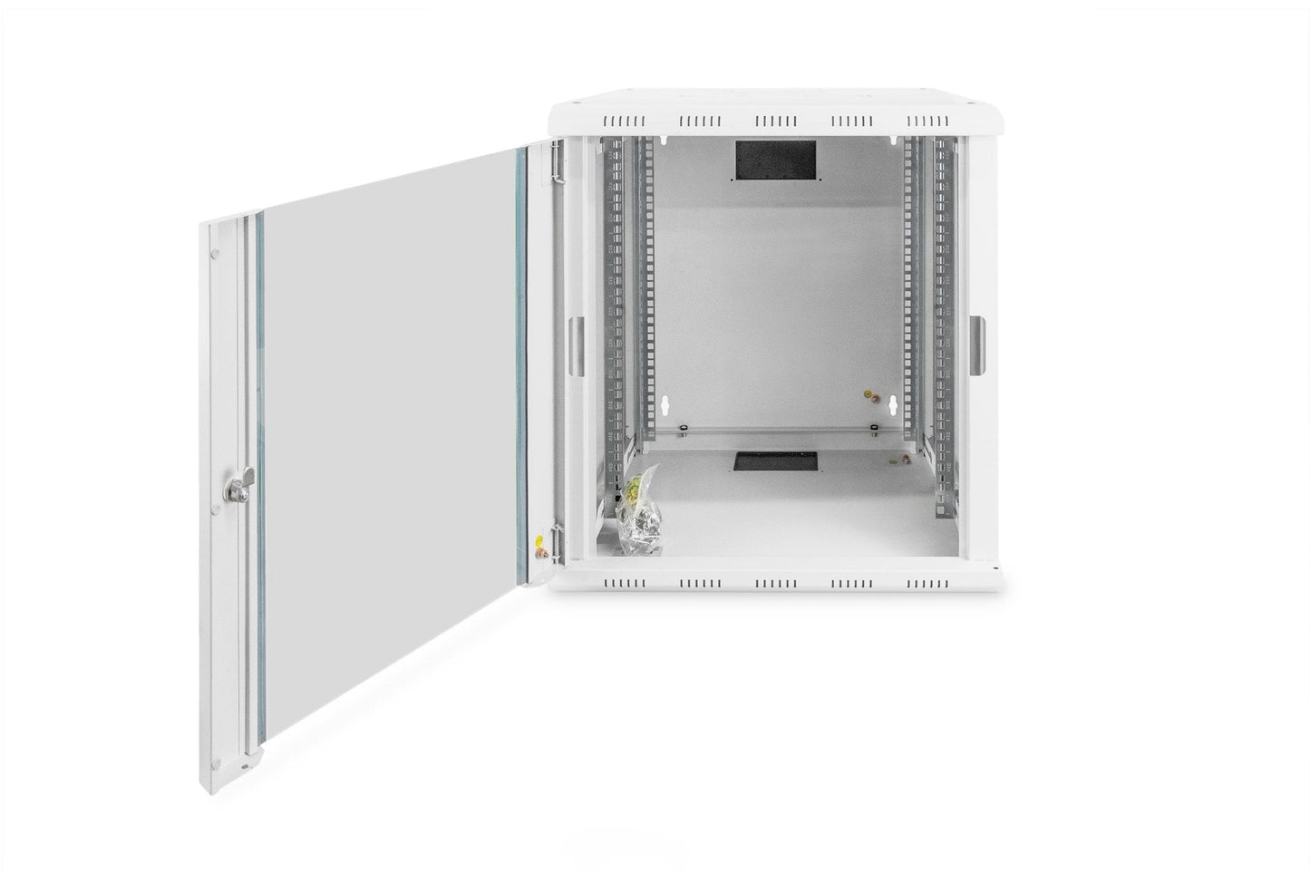 12U wandkast, Unique 600x450x643 mm, kleur grijs (RAL 7035)
