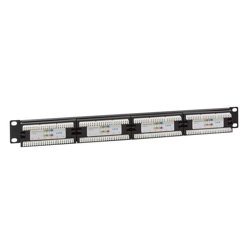Patchpanel 24 Poorts CAT6 RJ45