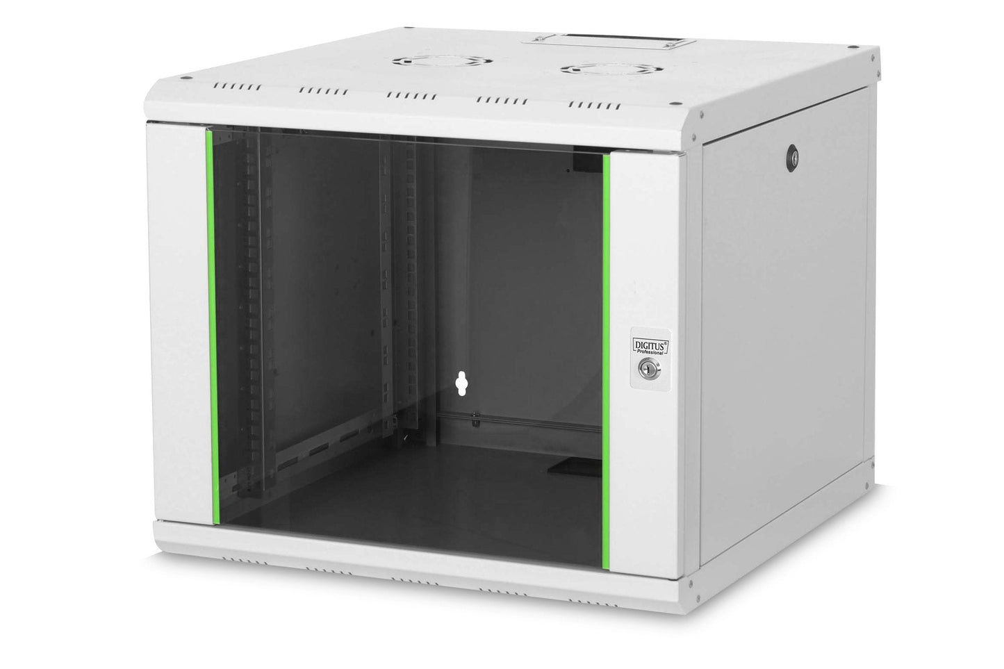 9U wandkast, Unique 600x600x509 mm, kleur grijs (RAL 7035)