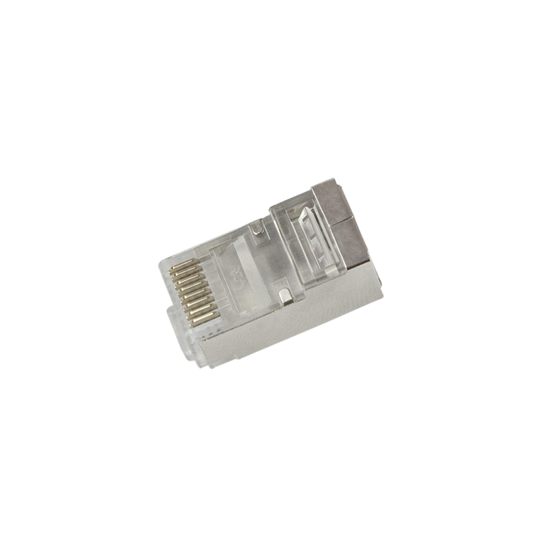 Doorsteek CAT6 Connector RJ45 - STP 50 stuks voor soepele en stugge kabel