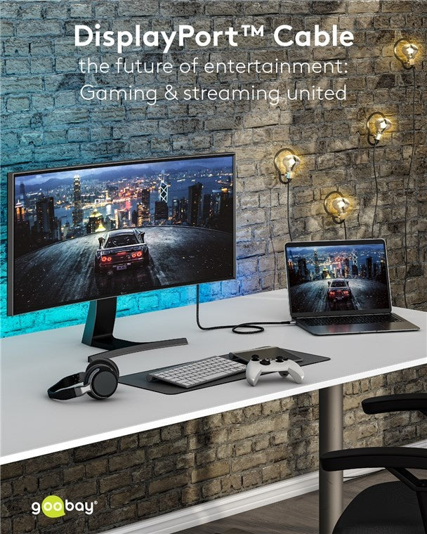DisplayPort™ Kabel, 8K @ 60 Hz 2M