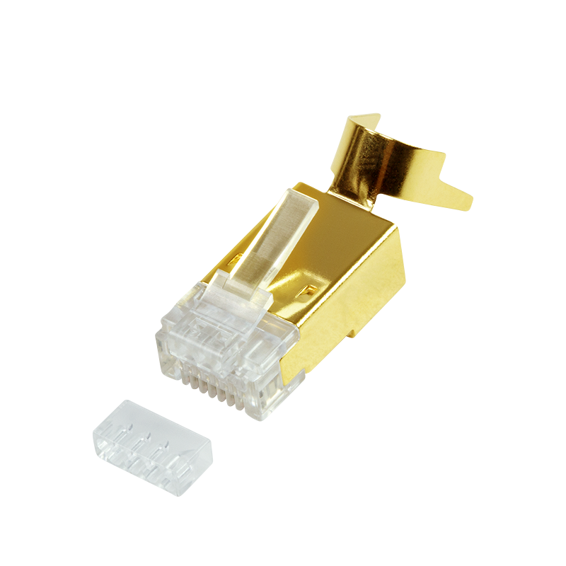 Cat.8.1 / Cat.6A RJ45 vergulde connectoren 10 stuks
