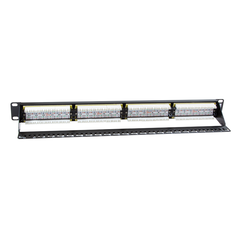 CAT6 24 poorts patchpanel met backbar