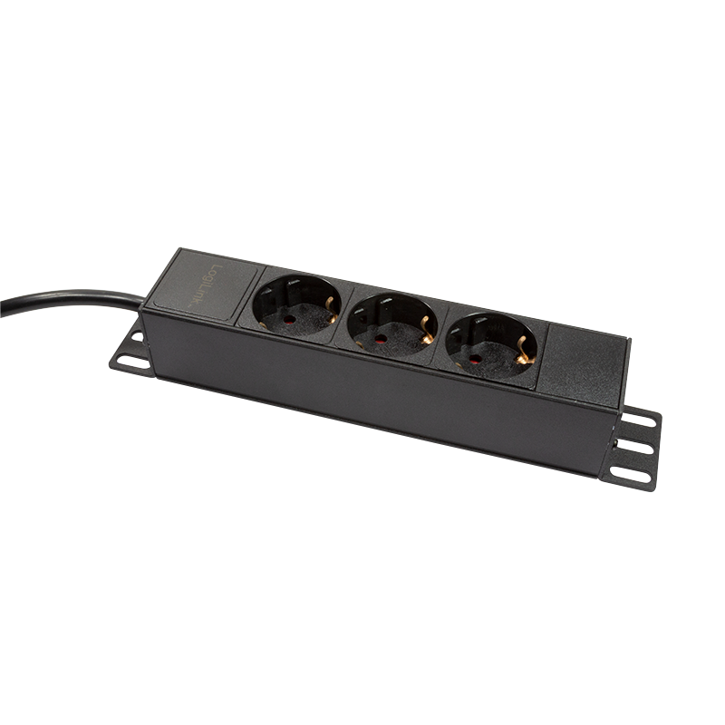 1U 3 voudige stekkerdoos voor 10'' serverrack
