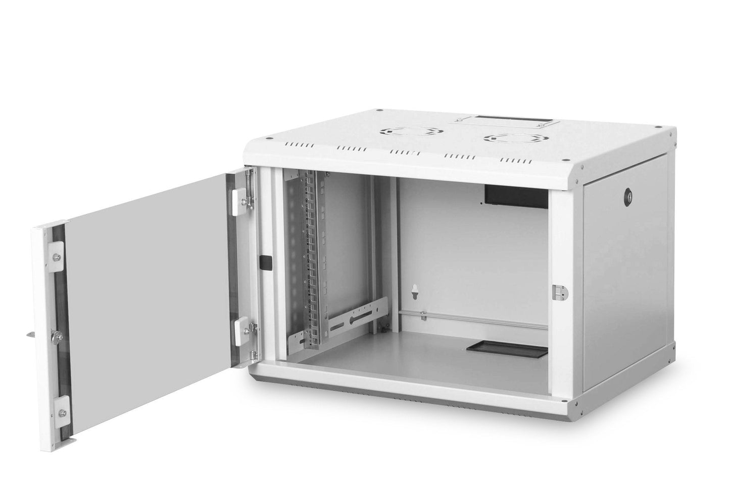 7U wandkast, Unique 600x450x420 mm, kleur grijs (RAL 7035)