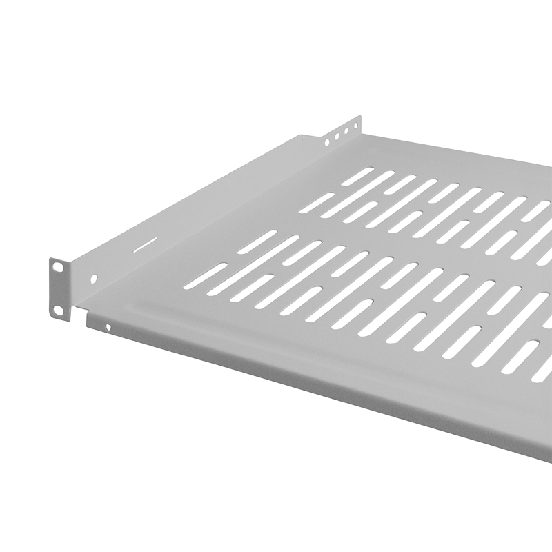 1U legbord voor serverkasten van 450mm diepte grijs