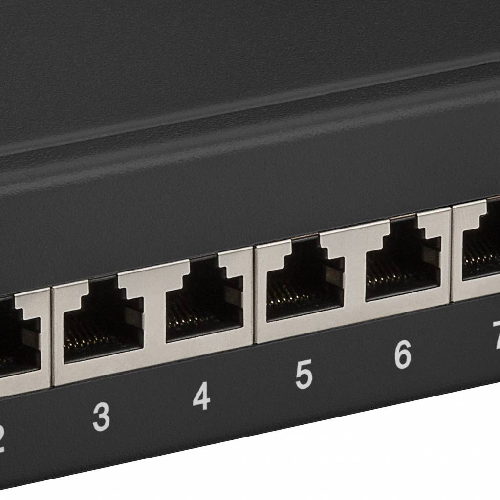 CAT 6a 10 inch patch panel 12 poorts