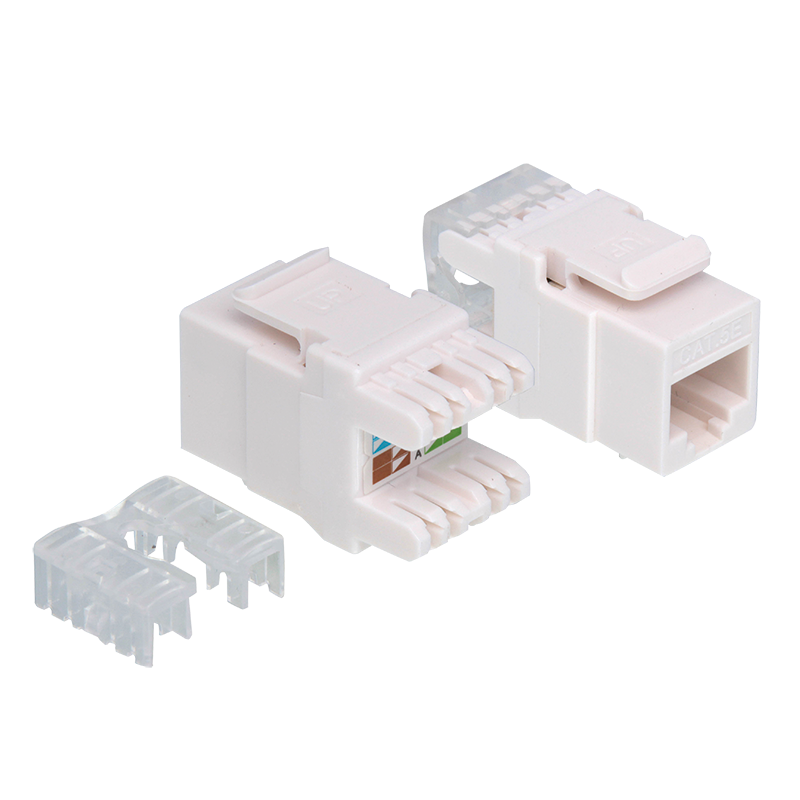 CAT5e keystone RJ45 unshielded wit °180