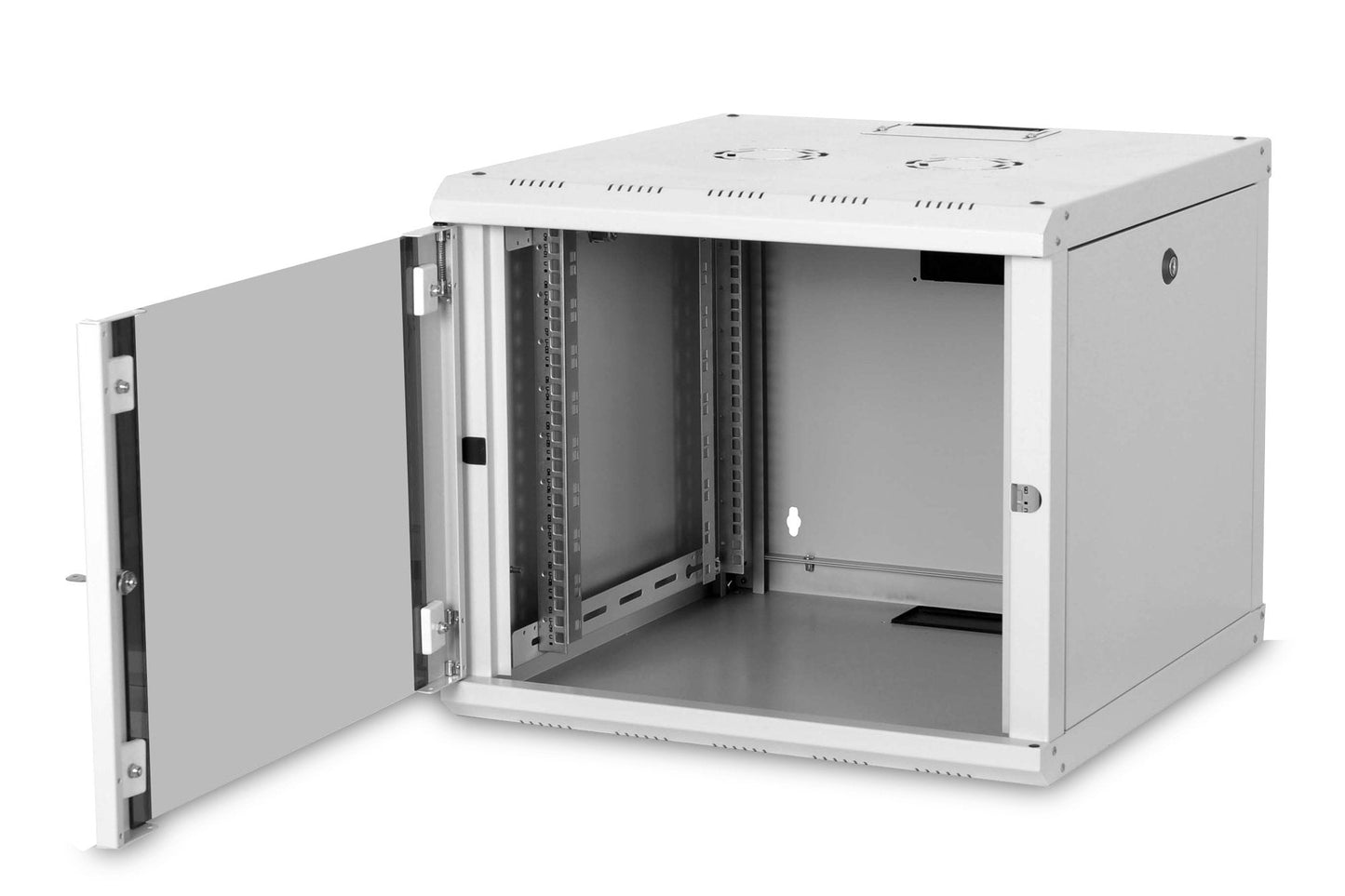 9U wandkast, Unique 600x600x509 mm, kleur grijs (RAL 7035)