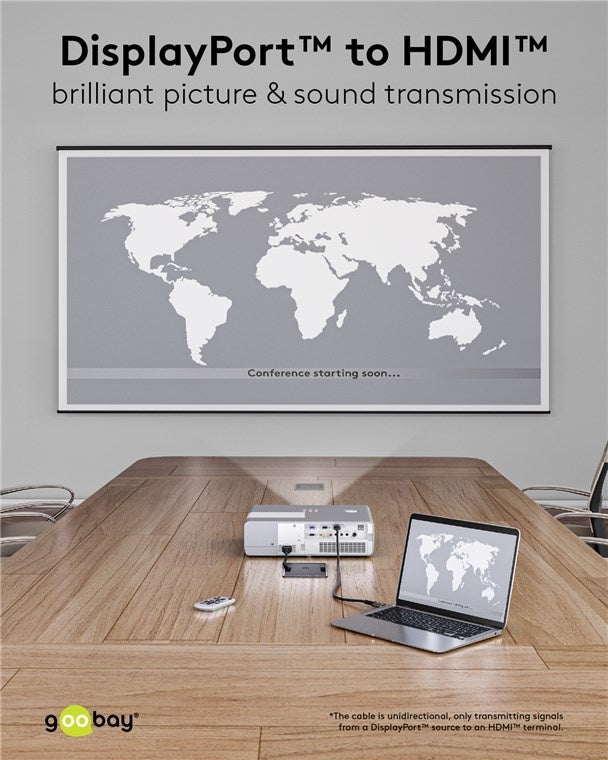 DisplayPort™ naar HDMI™-kabel, 4K @ 60 Hz 5M