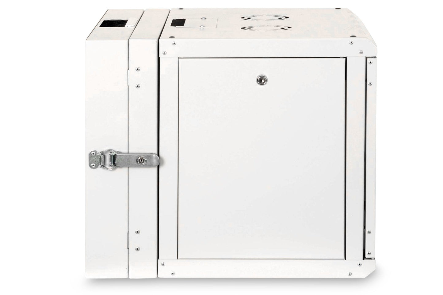 9U wandkast, Unique, 600x600x509 mm dubbel sectie, zwenkbaar, grijs (RAL 7035)