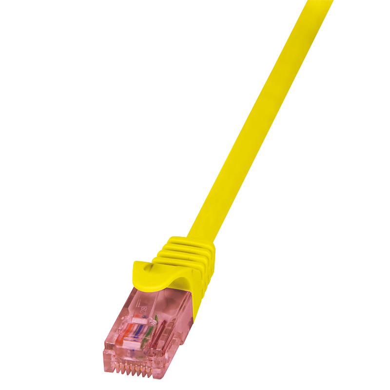 UTP CAT6 0.5M geel 100% koper