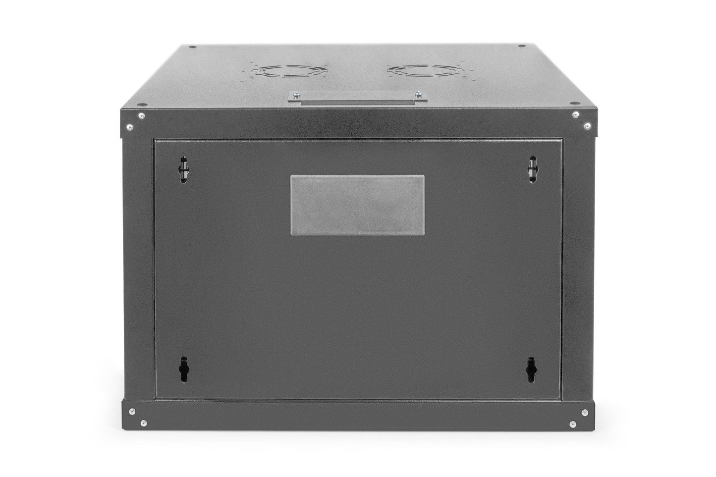 7U wandkast, Uniek 600x600x420 mm, kleur zwart (RAL 9005)