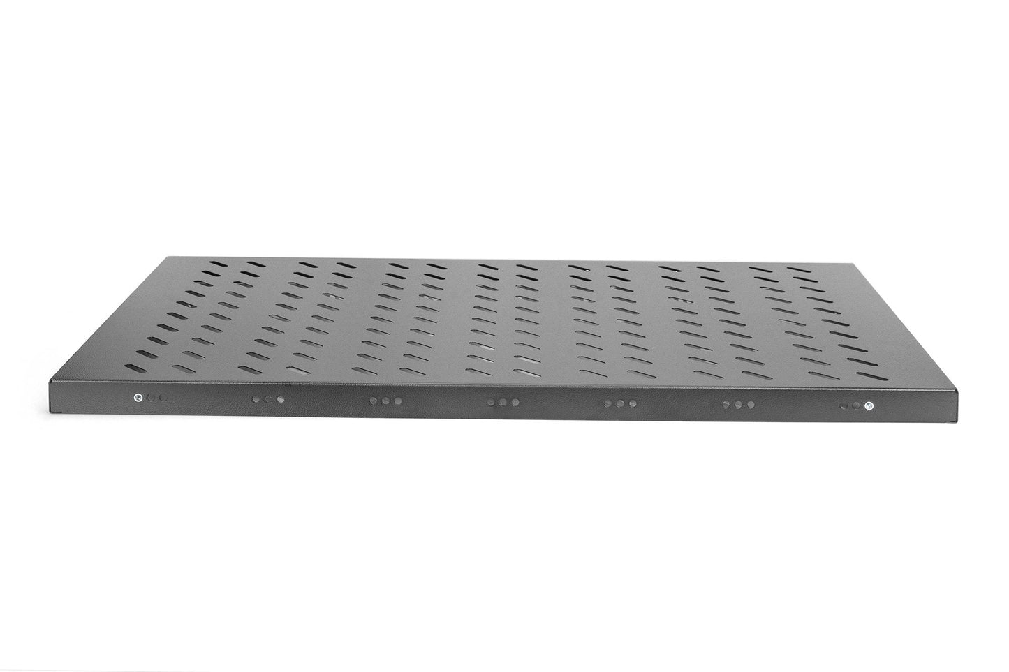 19 Inch 1U legbord voor rekken vanaf 1000 mm diepte 44x486x770 mm, tot 50 kg, zwart (RAL 9005)