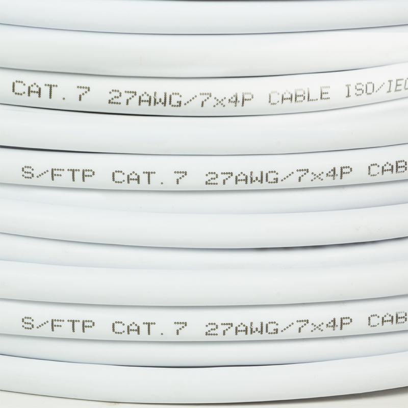 S/FTP CAT7 netwerkkabel soepel LSZH 305M 100% koper wit
