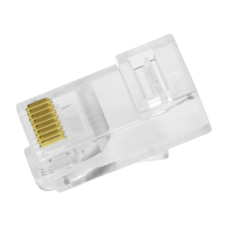 Doorsteek CAT6 Connector RJ45 - UTP 10 stuks voor soepele en stugge kabel