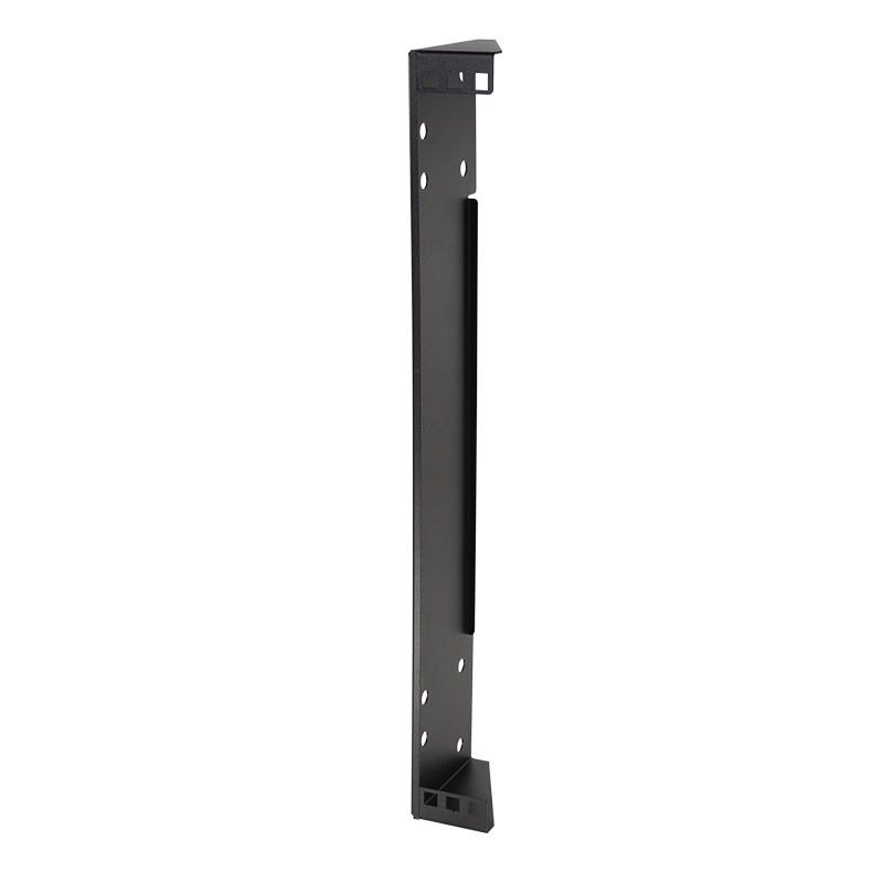 19" verticale muurbeugel 1U zwart
