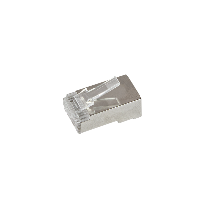 Doorsteek CAT6 Connector RJ45 - STP 50 stuks voor soepele en stugge kabel