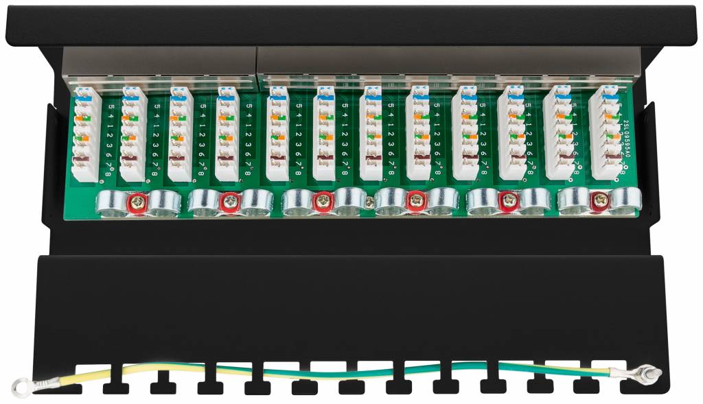CAT 6 Mini/Desktop Patch Panel 12 Poorts