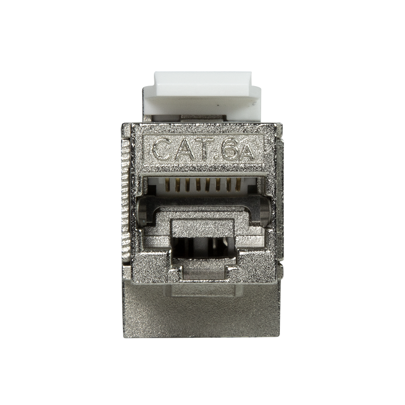 CAT6a keystone koppelstuk STP haaks