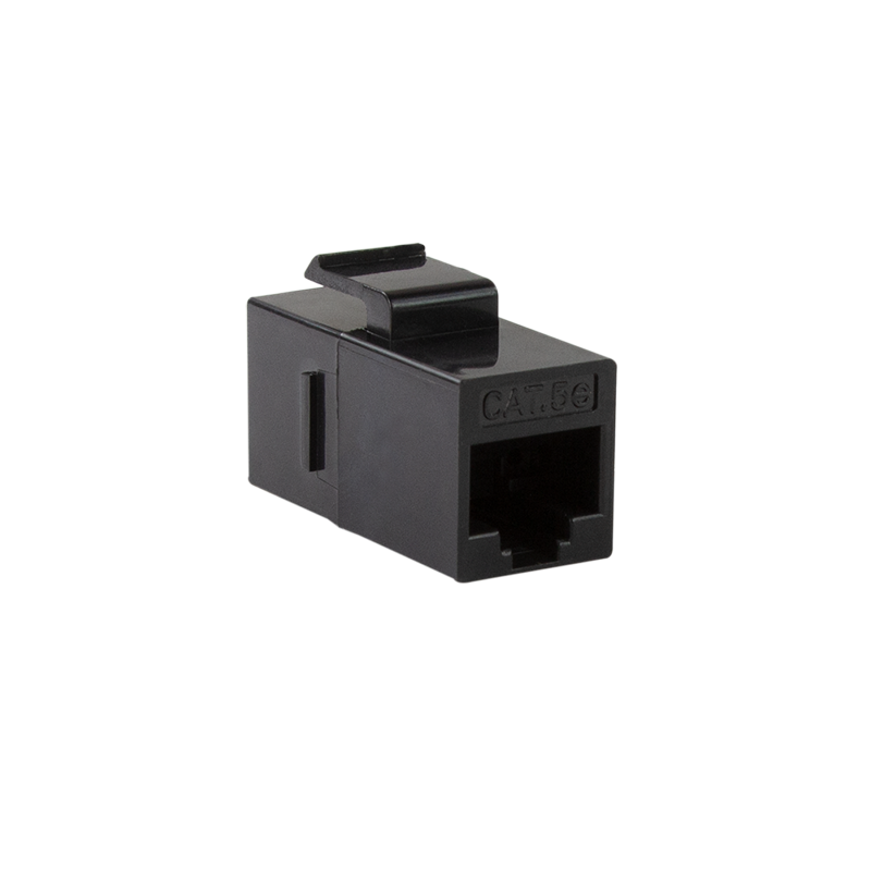 CAT5e keystone koppelstuk UTP zwart