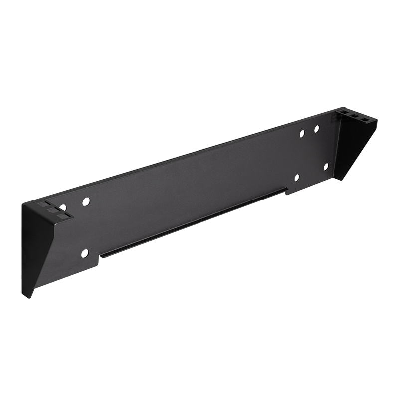 19" verticale muurbeugel 1U zwart