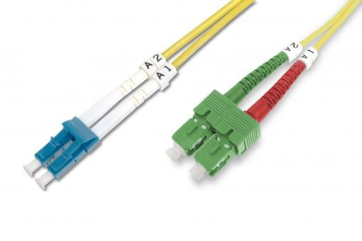 LWL OS2 Singlemode glasvezel patchkabel SC ( APC ) naar LC ( PC ) 2 M