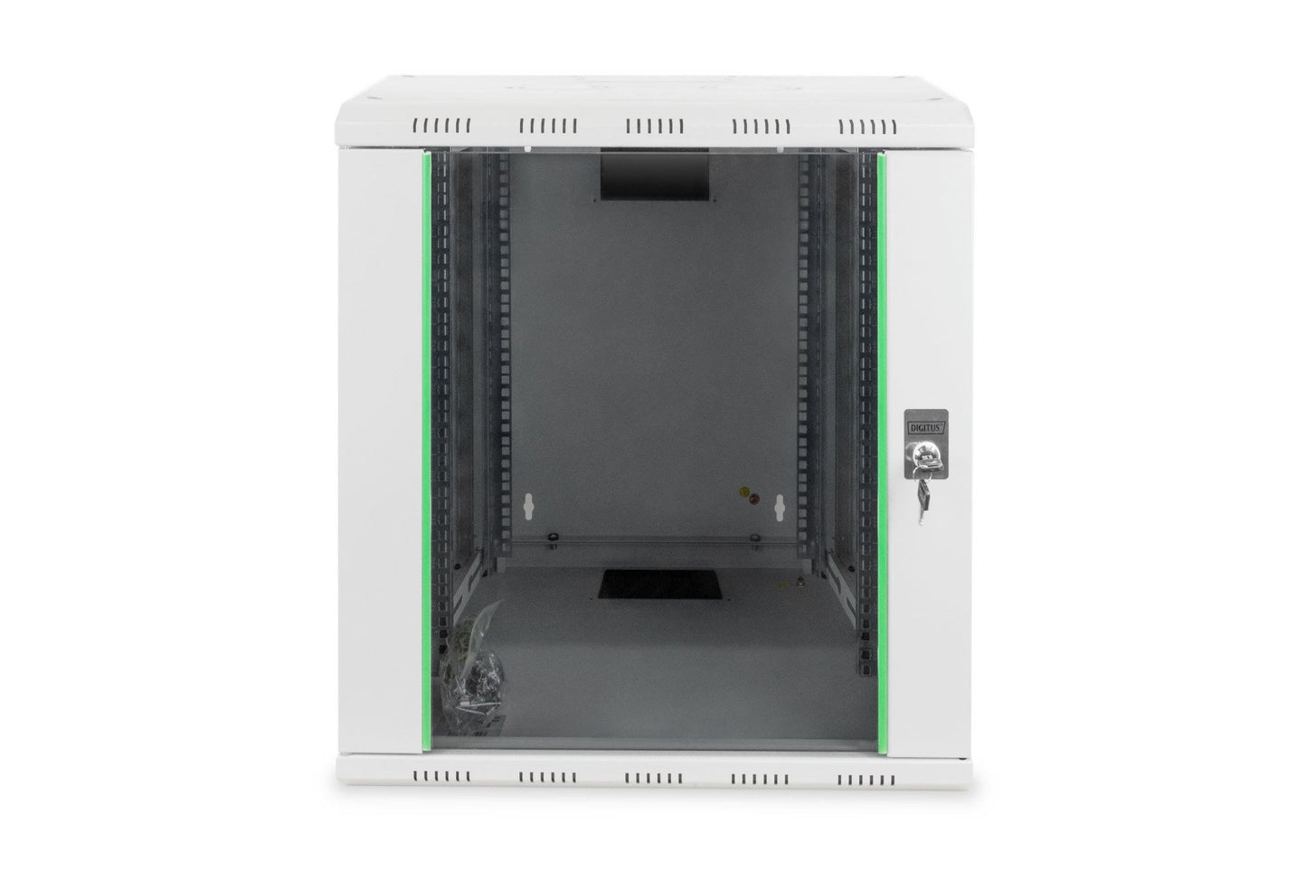 12U wandkast, Unique 600x450x643 mm, kleur grijs (RAL 7035)