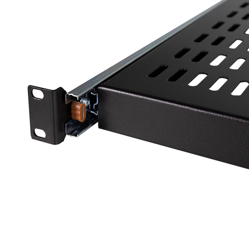 1U Uitschuifbaar legbord voor serverkasten van 800mm diepte