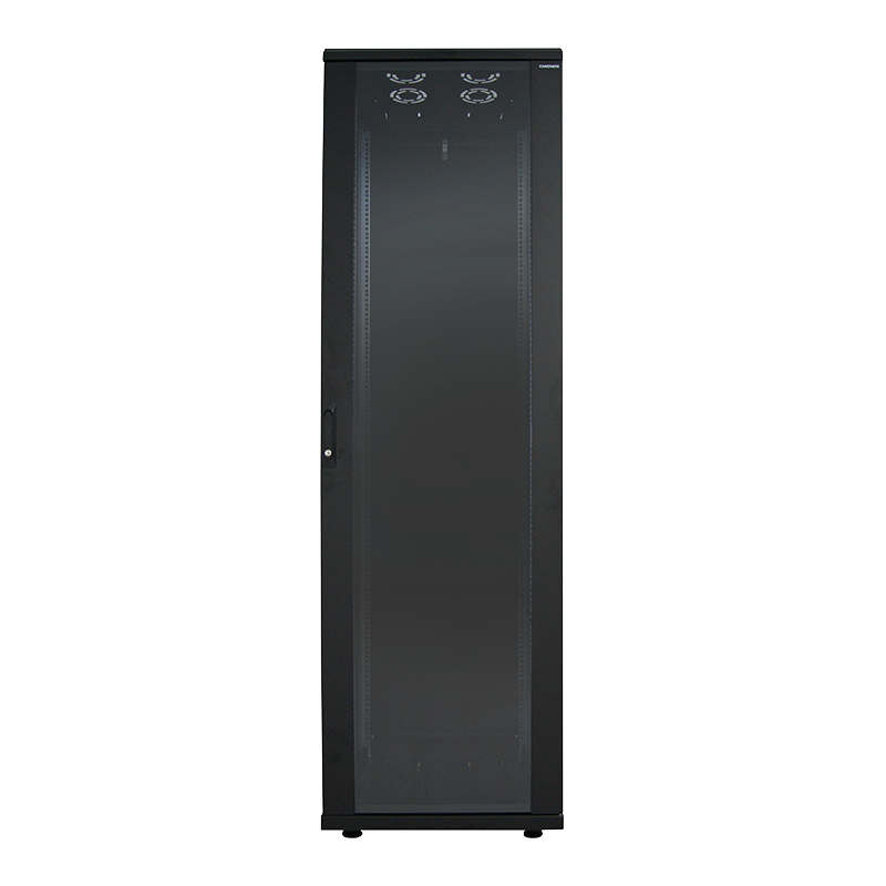 22U serverkast met glazen deur 600x600x1166mm (BxDxH)