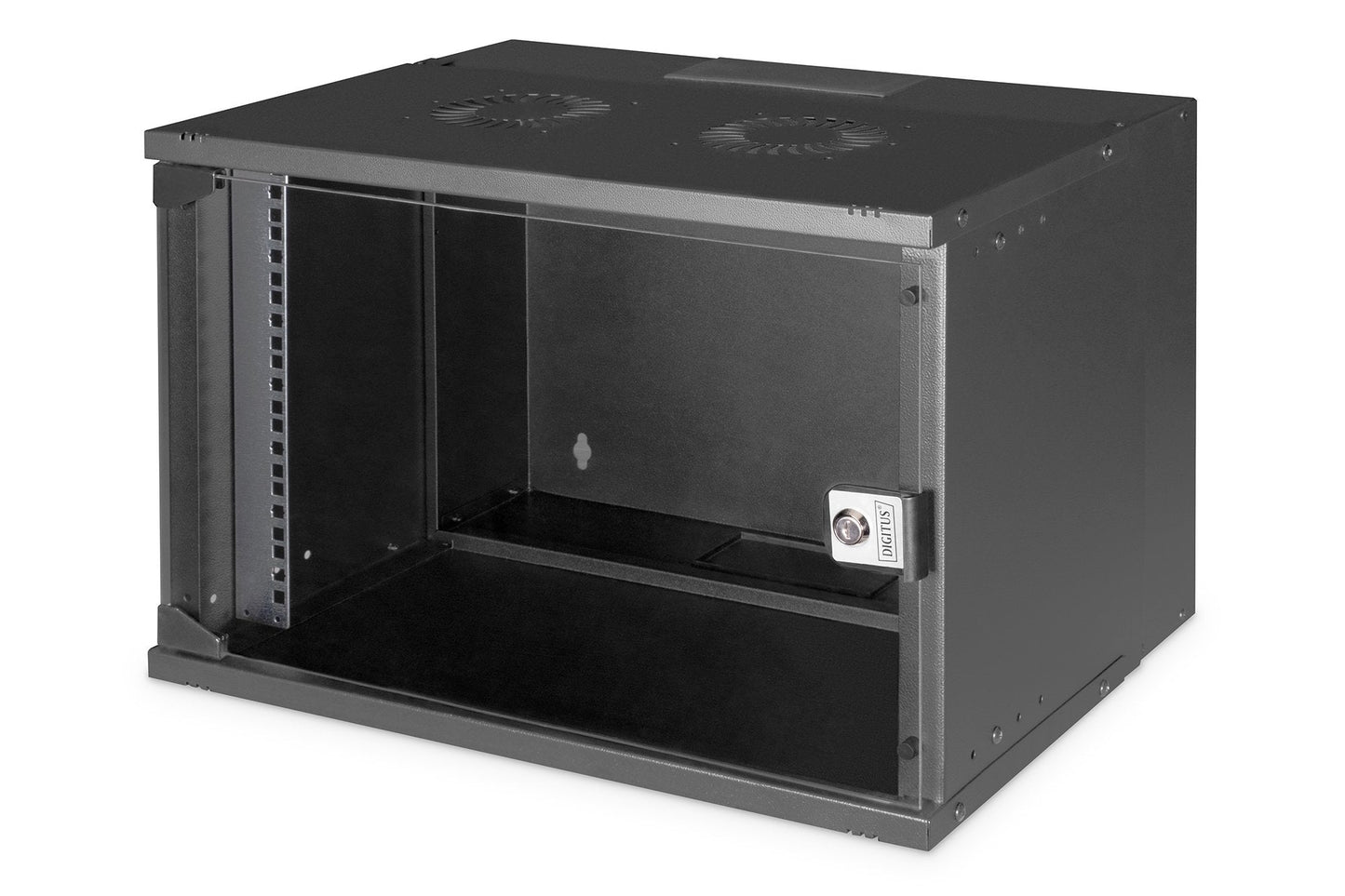 7U wandkast, SOHO PRO, ongemonteerd 540x400x370 mm, zwart
