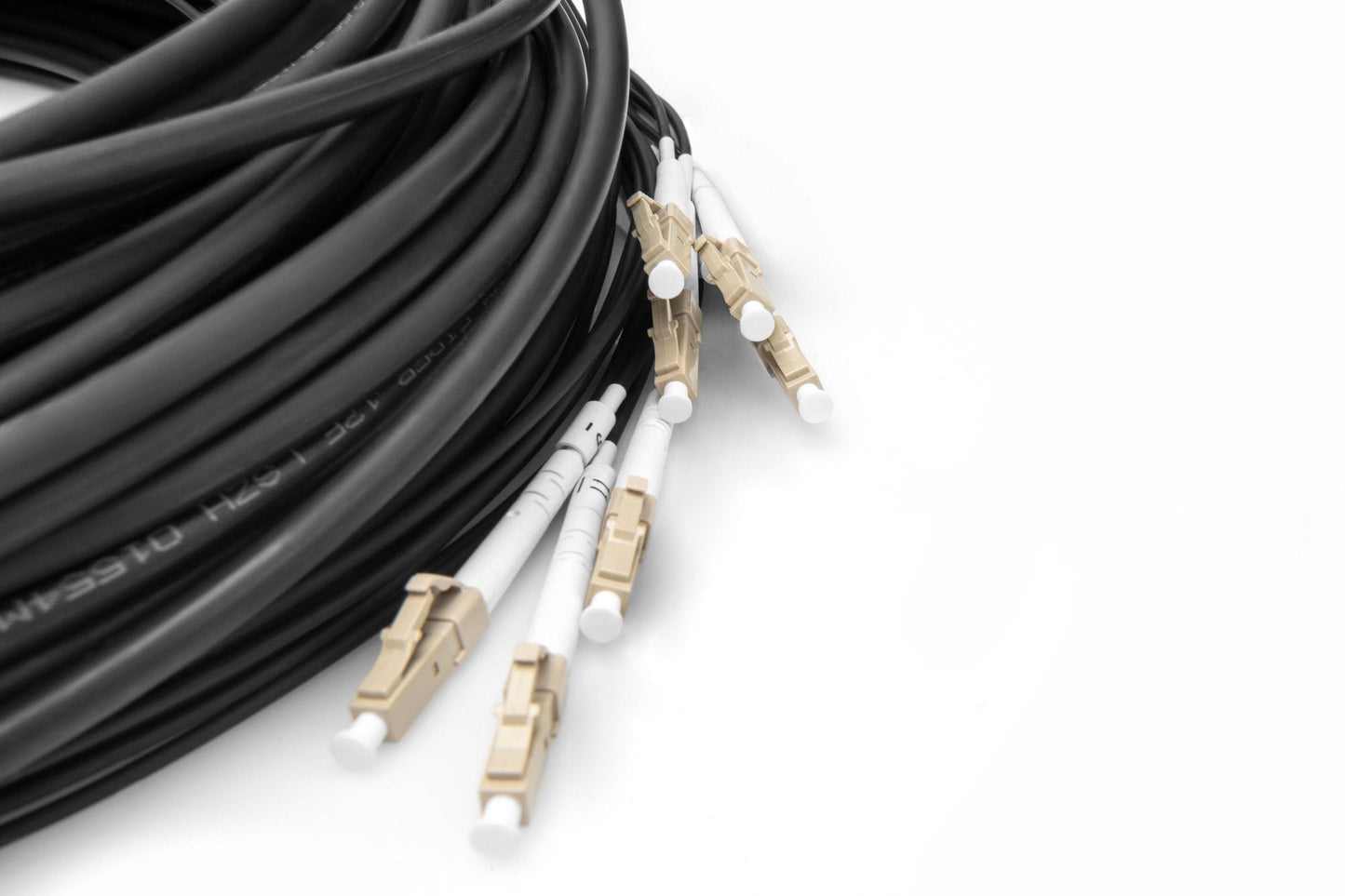 Reeds geassembleerde, 150 M universele breakout glasvezelkabel, multimode OM4, 8 vezels, LC/UPC - LC/UPC