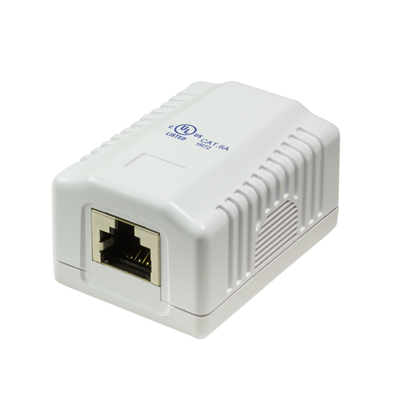 CAT6a opbouwdoos 1x RJ45 STP