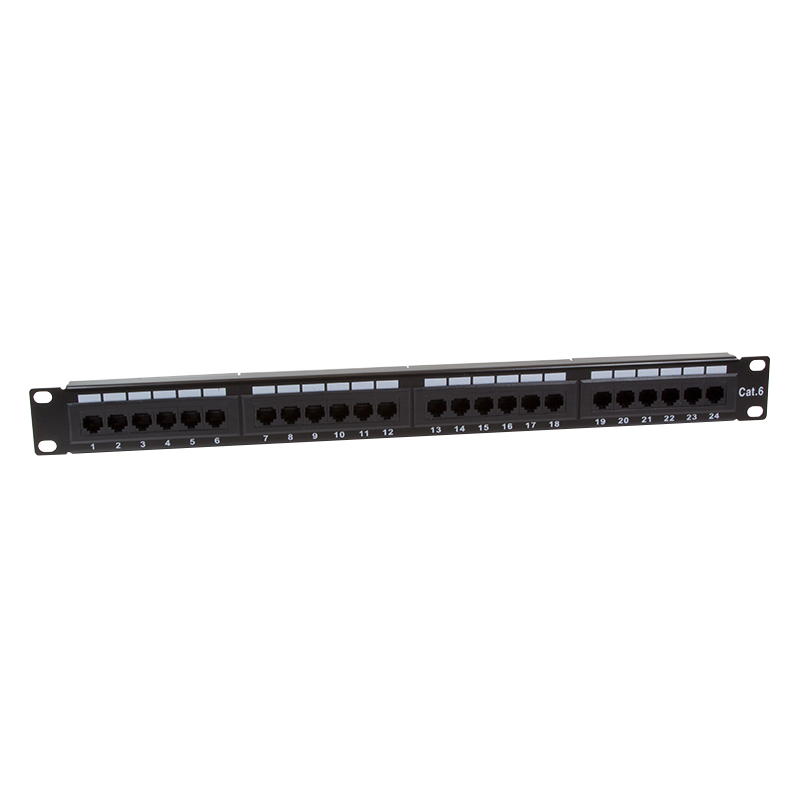 Patchpanel 24 Poorts CAT6 RJ45