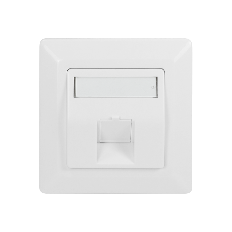 Wandcontactdoos voor 1 Keystone RAL9003