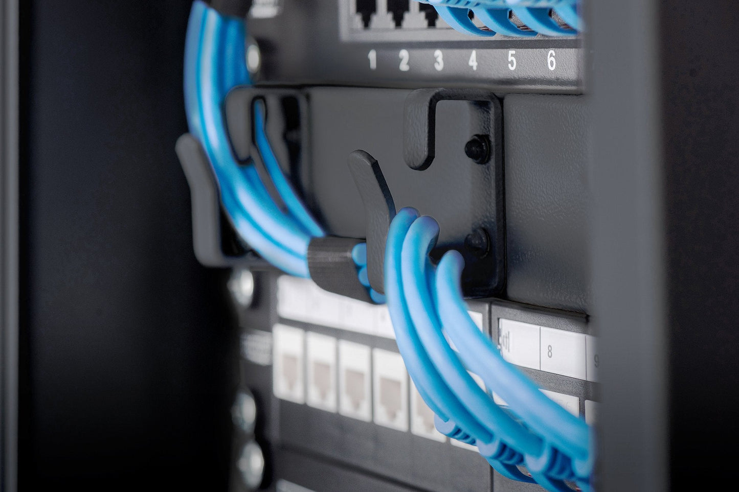 1U metalen rangeerpaneel 3-voudig voor 10'' racks